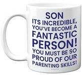 Funny Son Gifts - Amazing Son - Inspirational Son Mug Gifts from Mum, Son Birthday Gifts, Son Gift from Dad, Gifts for Sons, Christmas Idea, 11oz Ceramic Premium Dishwasher Safe Mugs