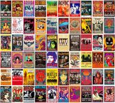 Pack of 60 PCS Vintage Rock Band Posters for Room Aesthetic, 70s 80s 90s Retro Music Room, Bedroom Decor Wall Art, Music Poster Wall Collage, Old Music Album Cover Prints (A 60 SET, 4X6 INCH) (Vintage Rock Band)