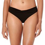 Seafolly Women's Twist Band Hipster Bikini Bottoms, Black (Black), 10 UK (36 EU)