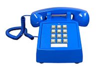 Corded Desk Telephone Blue Color