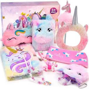 HappyGoLucky Unicornios para Niñas, Diario Secreto Niña Peluche Juguetes Regalos Niña 6 7 8 9 10 Años Juguetes Niña 5 6 7 8 Años Regalos Cumpleaños Niños Juguetes Niña 2-12 Años