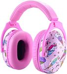 Hocazor HZ015 Kids Ear Protection-SNR 27dB Safety Earmuffs Durable Composite Material Hearing Protector Girls Noise Cancelling Headphones - Pink Ice Cream