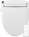 Brondell LT99 Swash Electronic Bidet Seat LT99, Fits Round Toilets, White – Lite-Touch Remote, Warm Water, Strong Wash Mode, Stainless-Steel Nozzle, Saved User Settings & Easy Installation, LT99