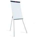 Nobo Basic Melamine Tripod Easel (Height Adjustable, Suitable for Flip Charts), White