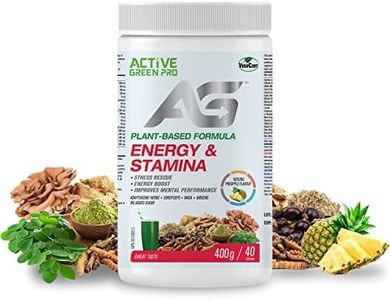 Active Green Pro - Energy & Stamina Powder, Blend of Adaptogenic Herbs, Cordyceps, Maca & Vegetables, Plant-Based Formula, No Fillers, No Sugar Added - 40 Servings