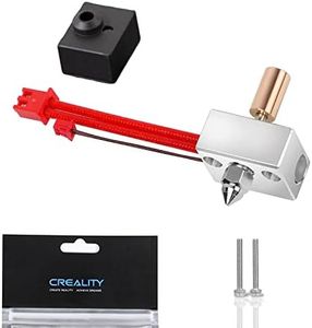 Creality Original Sprite Extruder Pro Heating Block Kit, High Temperature 300℃ Titanium Heatbreak Plated Copper Nozzle, Compatible with Ender-3S1/Ender-3S1 Pro/Plus, CR-10 Smart Pro 3D Printer