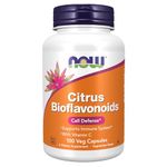 NOW Foods Citrus Bioflavonoid, 100 Capsules (Pack of 2)