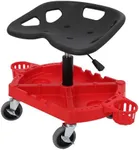 GarveeTech 300 Lbs Rolling Garage Stool with Bottle Holder, Store & Organize Your Kit, Durable Casters & Brakes