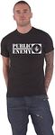 Public Enemy T Shirt Crosshairs Logo Official Mens Black XXL