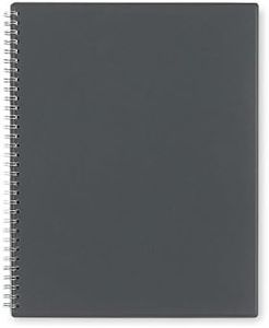 Blue Sky Notes Professional Notebook, Flexible Cover, Twin-Wire Binding, 8.5" x 11", Gray