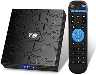 Android 9.0 TV Box, T9 TV Box 4GB DDR3 RAM 64GB ROM RK3318 Quad-Core Cortex-A53 64 Bits Bluetooth 4.0 Support 2.4/5.0GHz Dual WiFi 4K 3D Ultra HD H.265