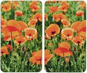 Maximex 2521434500 Hob Covers Universal Set of 2 Poppy Field