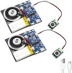 XLW Module - 16MB Push Button Activated Sound Module with Speaker, Type-C Cable, and Easy Recording Capability16 Minutes for Personalized Greetings, DIY Projects, and Holiday Crafts (Blue-2Pack)