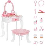 OOOK Kids Vanity Set,Table & Chair 