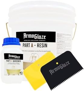 armoglaze Odorless Bathtub Refinishing Kit – Durable, Self-Leveling Epoxy for DIY Reglazing – Works on Porcelain, Fiberglass, Enamel, Acrylic, Cast Iron – 2.7kg – Made in the USA