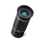 Svbony Telescope Eyepiece 1.25", 6mm 66° Wide Angle Telescope Eyepiece Lens, FMC Eyepiece with Folding Down Eyecup 16mm Long Eye Relief, Telescope Accessories for Observing Planets Moon