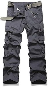 XNMAYA Women's Cargo Pants Quick Dry Casual Military Army Camo Combat Work Casual Pants with Pockets Grey US 20-Tag 40
