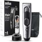 Braun Hair Clippers for Men, Series 7 7390, Hair Clip from Home with 17 Length/Recall Setting, Incl. Memory SafetyLock, Ultra-Sharp Blades, 2 Combs, Stand, Pouch, Washable