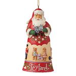 Enesco Jim Shore Heartwood Creek Toyland Santa Christmas Ornament 6009457