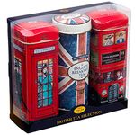 Heritage Tea Selection Triple Tea Tins of 14 Gift Pack Union Jack