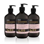 Baylis & Harding Goodness Rose & Geranium Natural Hand Wash, 500 ml (Pack of 3) - Vegan Friendly