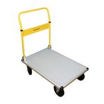 Stanley SXWT-PC511 Industrial Platform Truck, 250kg Load Capacity, Portable Foldable Multi-Functional Dolly Push Cart with 360 Degree Swivel Wheels, Open Dimn: 90x61x101 cm, Folded Dimn: 90x61x33 cm