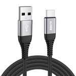 USB C Cable Type C 3A Fast Charging Cable 1M,Nylon Braided USB C Charger Lead for Samsung Galaxy S22 S23 S20 S21 Ultra S10 S9 S8 Plus A53 A52S A33 A32 A23 A13,Google Pixel,LG,Sony Xperia XZ,Xiaomi