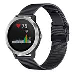 Starp for Garmin Vivoactive 3/3 Music,Watch Strap Comapatible with Garmin Forerunner 245/645 Music (Black)