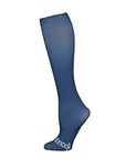 Hocsocx -Unisex Shin Guard Under Socks -Rash Guards-Hockey/Football/Ice Hockey/Skiing/Skating-Moisture Wicking, Athletic Sport Socks Liners (Navy, Medium)