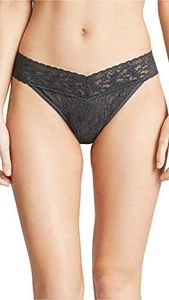 hanky panky, Signature Lace Original Rise Thong, One Size (4-14), Granite