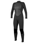 O'Neill Wetsuits Women's Reactor Ii Back Zip Full Wetsuit, Black, 14 UK