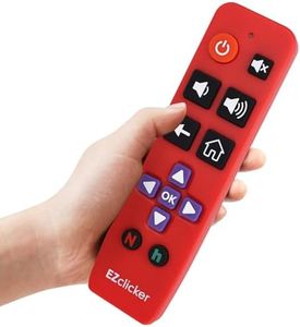 Roku Replacement TV Remote Compatible with Roku TV's ONLY (Red) Big Button TV Remote Control, Simple and Easy to Use, NOT Compatible with Roku Stick or Box (2xAAA Batteries not Included)