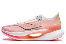 LI-NING Shadow 2 Essential Running Shoes Cushion Boom Technology Light Weight Breathable Sport Shoes, Fluorescent Pink, 12