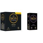 SKYN Original 40 Pack of Non-Latex Condoms & 200046 Elite Pack of Non-Latex Condoms, 1 x 10 Pieces