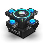 120W LED Moving Head Stage Lights RGBW DJ Lights DMX512 Party Lighing 19CH Sound Activated for Wedding Party Club Bar Live Show