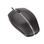 CHERRY GENTIX SILENT, wired mouse, quiet design mouse without click, perfect ergonomics, precise sensor, black