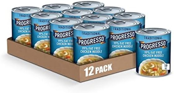 Progresso Traditional, 99% Fat Free Chicken Noodle Canned Soup, 19 oz. (Pack of 12)