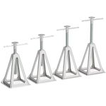 YOMILINK Aluminum RV Stabilizer Jacks 4 Pack, Screw Jack Stands, Stabilize and Level RV Trailer Camper, Adjustable Height 11.5 to 17.5 Inch, Single Jack Withstand 6000 lbs