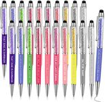 Laumoi Office Pens Funny Pens Negative Quotes Ballpoint Pens Macaron Touch Stylus Pens for Office, Black Ink(10 Pcs)