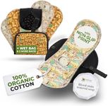 Non-Slip, Organic Cotton Reusable Menstrual Pads for Teen Girls (6 Pack S+M) - Leak Proof & Odor Free Cloth Period Pads - High-Temp Washable, Breathable & Skin-Safe for First Period Day Confidence