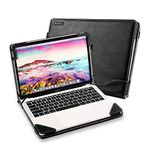 Berfea Protective Case Cover Compatible with Lenovo ThinkPad E16 Gen 1 AMD 16 inch Laptop Notebook Sleeve PU Leather Stand Hard Case Skin Pouch