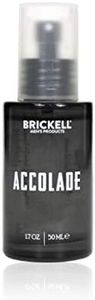 Brickell Men's Accolade Cologne for Men, Italian Bergamot, Cedarwood, Sandalwood, Lemon, and Guaiac Wood Scent, Natural and Organic, 1.7 Ounces