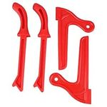 Saw Push Stick, Safety Push Sticks Plastic Ergonomic Handle with Steady Grip for Table Saw for Carpentry(Red)