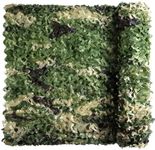 iunio Camo Netting Camouflage Netting, Camo Net Bulk Roll Camouflage Mesh Nets for Hunting Blind Deer Stand Military Party Decorations Sunshade Shooting (19.68ft*19.68ft/6m*6m, US 5 Color Woodland)