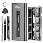 Vastar Mini Electric Screwdriver, 52 in 1 Cordless Precision Screwdriver Set with 48 Magnetic Bits, Rechargeable Power Torque Repair Tool Kit with Led Light for Phone Laptop PS4 Switch MacBook Camera