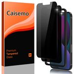 Caisemo (2 Pack For iPhone 13 / iPhone 13 Pro 6.1'' Privacy Tempered Glass Screen Protector, with Installation Frame 9H Hardness, Anti Scartch,Anti Spy