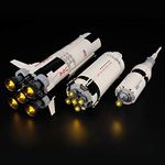 LIGHTAILING Set of Lights for (Ideas NASA Apollo Saturn-V) Model to Build – LED Light Kit Compatible with Lego 21309 (Not Included in Model)