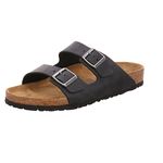 Birkenstock Arizona, Unisex Sandals, Black (with Brown Sole), 8 UK (42 EU)