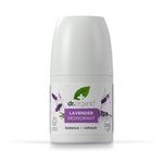 Dr Organic Lavender Deodorant, Aluminium Free, Mens, Womens, Natural, Vegan, Cruelty-Free, Paraben & SLS-Free, Recycled & Recyclable, Certified Organic, 50ml, Packaging may vary