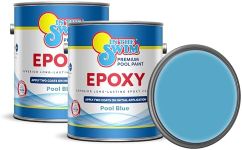 In The Swim Pool Blue Epoxy Swimmin